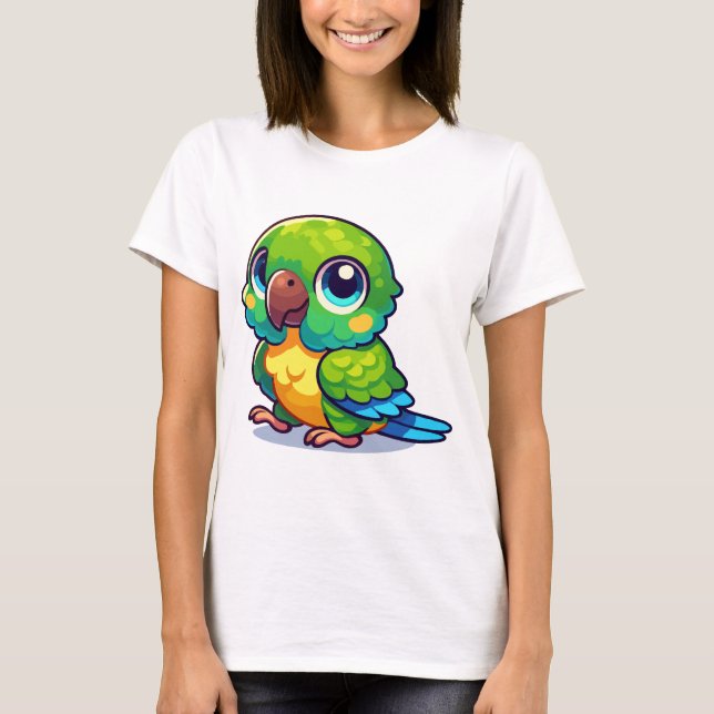 Camiseta Conure de la mejilla verde (Anverso)