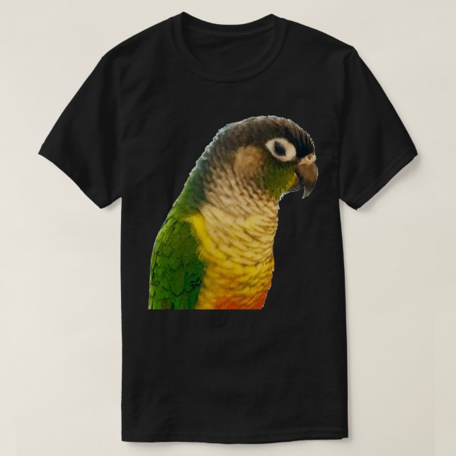 Camiseta Conure de la mejilla verde 4 (Diseño del anverso)