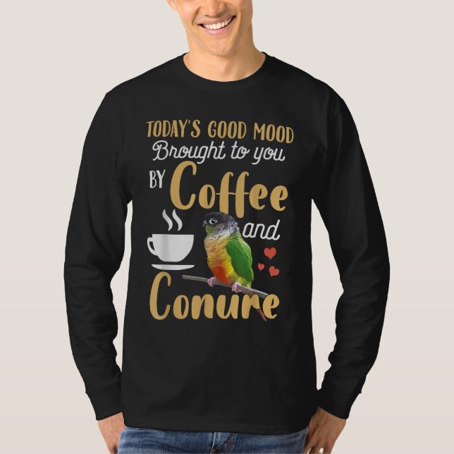 Camiseta Conure Green Cheek - Buen Café y Loro Conure (Anverso)