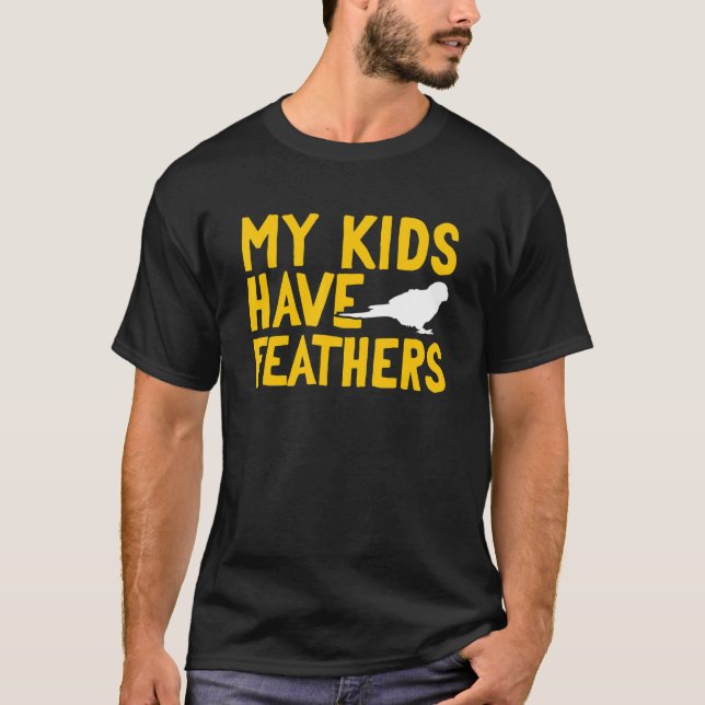 Camiseta Conure Green Cheek Conure My Kids Have Fethers Sun (Anverso)