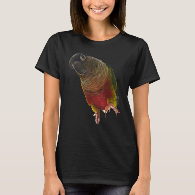 Camiseta Conure Parrot Bird design Green cheek Love for b (Anverso)