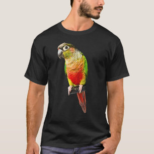 Camiseta Conure Parrot Bird Green cheek Amor por los pájaro