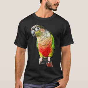 Camiseta Conure Parrot Bird Green cheek Amor por los pájaro