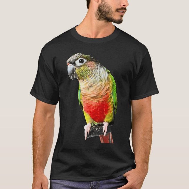 Camiseta Conure Parrot Bird Green cheek Amor por los pájaro (Anverso)