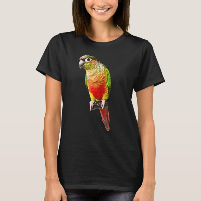 Camiseta Conure Parrot Bird Green cheek Amor por los pájaro (Anverso)