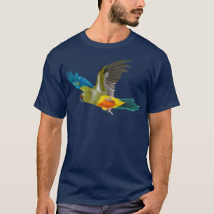 Camiseta Conuro patagónico o loro ardiente