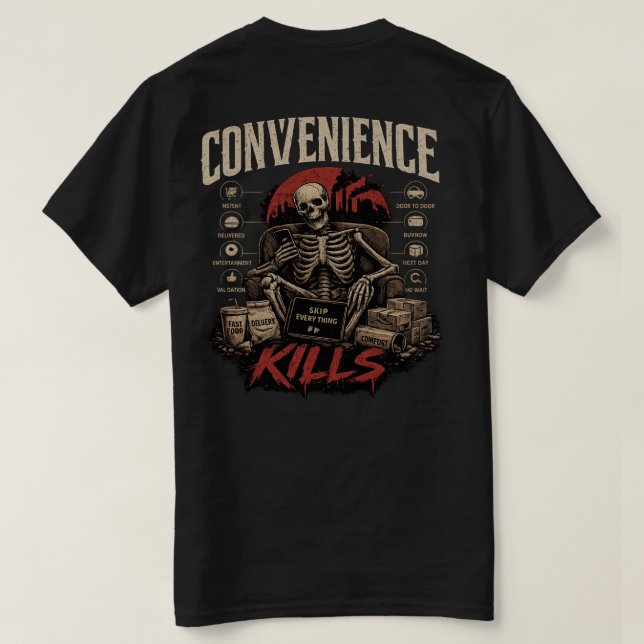 Camiseta Convenience Kills (Reverso del diseño)