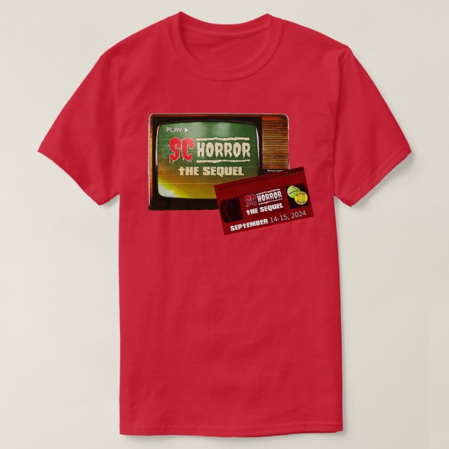CAMISETA CONVENIO SOBRE EL HORROR DEL SC EL SECUELO (Diseño del anverso)