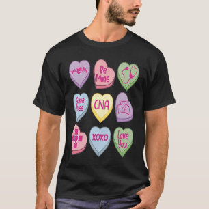 Camiseta Conversación de Candy Heart Nicu CNA ValentinesDay