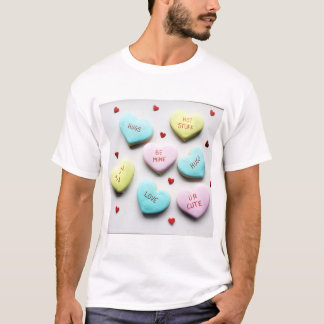 Camiseta Conversación de San Valentín Corazón Merch