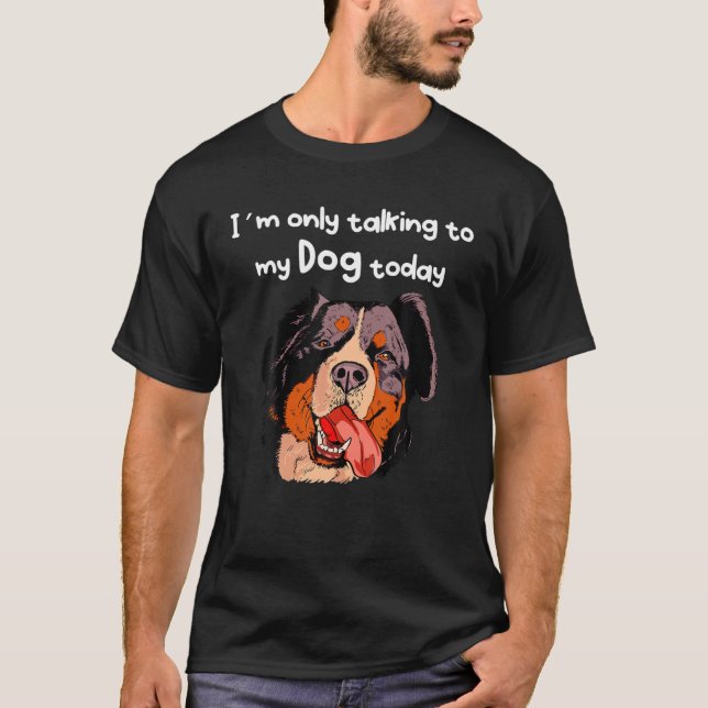Camiseta Conversaciones divertidas con mi cara de perro (Anverso)