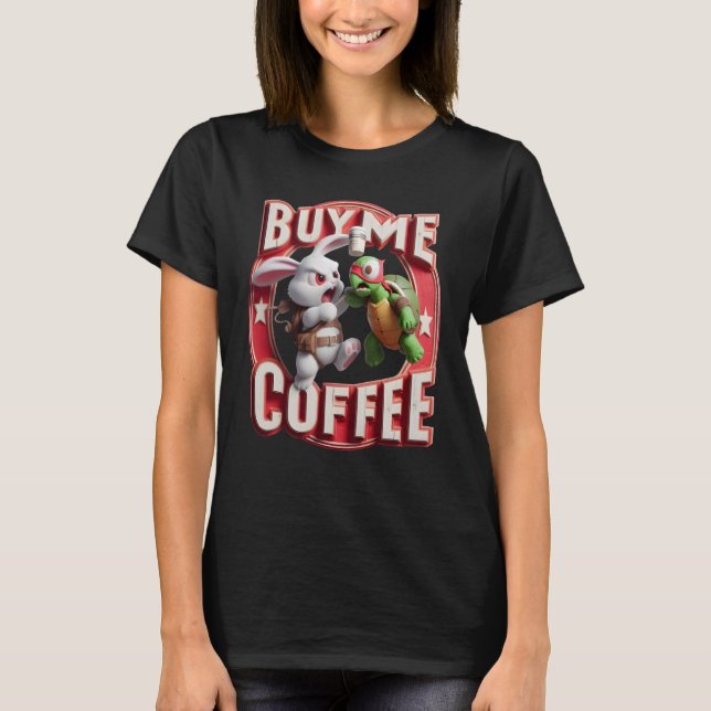 Camiseta Conversaciones Estimulantes Me Compran Un Café (Anverso)