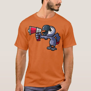 Camiseta Conversando sobre el diseño de loro gris africano 