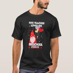 Camiseta Conversation Heart This Teacher Loves His Valentin