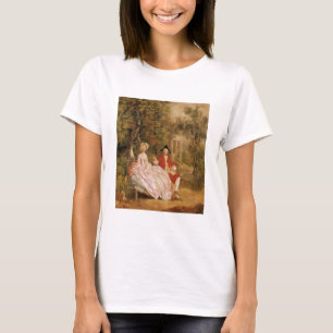 Camiseta Conversation in a Park, portrait of the artist and