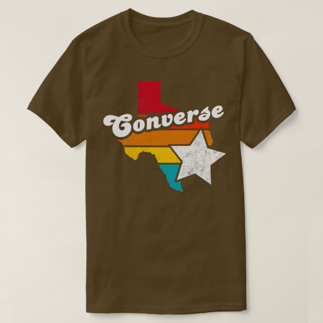 Camiseta Converse el recuerdo de la vendimia de Texas 2 (Diseño del anverso)