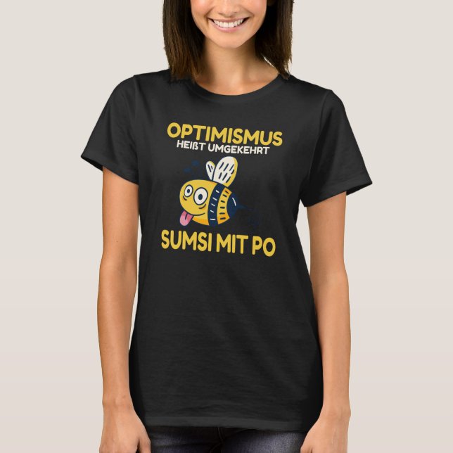 Camiseta Conversely backprint optimism means Sumsi with Po  (Anverso)