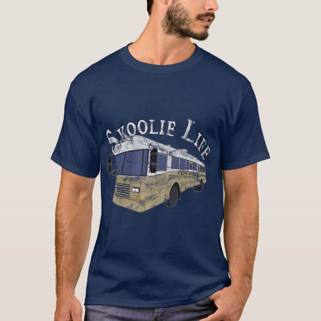 Camiseta Conversión de Skoolie Life Bus Estilo de vida Noma (Anverso)