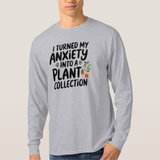 Camiseta Convertí mi ansiedad en una colección de plantas,