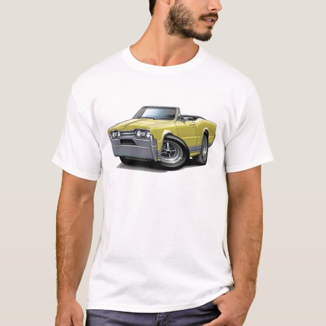 Camiseta Convertible 1967 del moreno del machete de Olds (Anverso)
