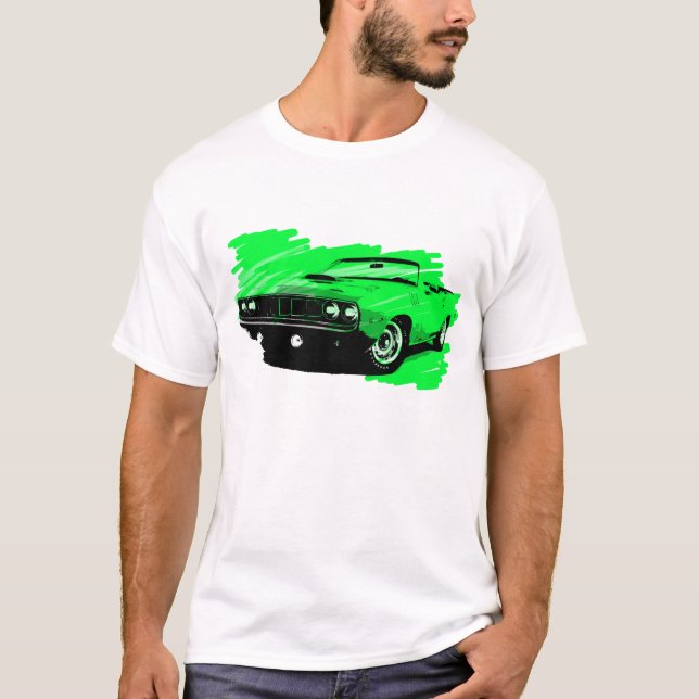 Camiseta convertible 1971 del coche de Plymouth (Anverso)