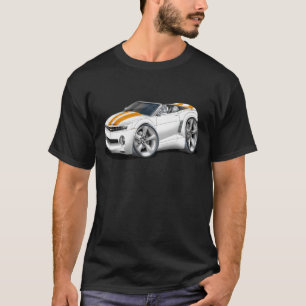 Camiseta Convertible 2012 del Blanco-Naranja de Camaro