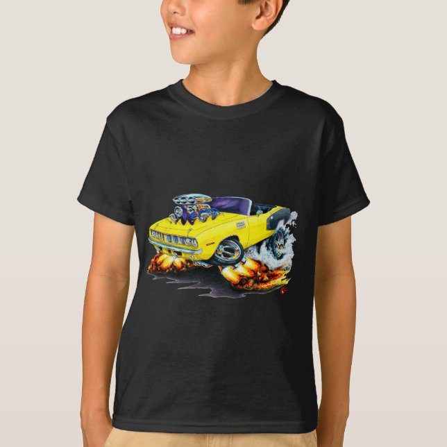 Camiseta Convertible amarillo 1971 de Hemi Cuda (Anverso)