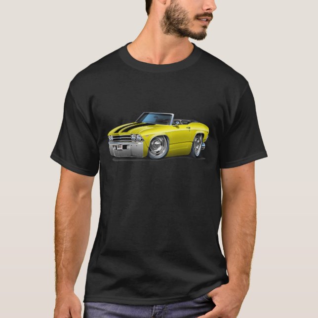 Camiseta Convertible Amarillo-Negro 1969 de Chevelle (Anverso)