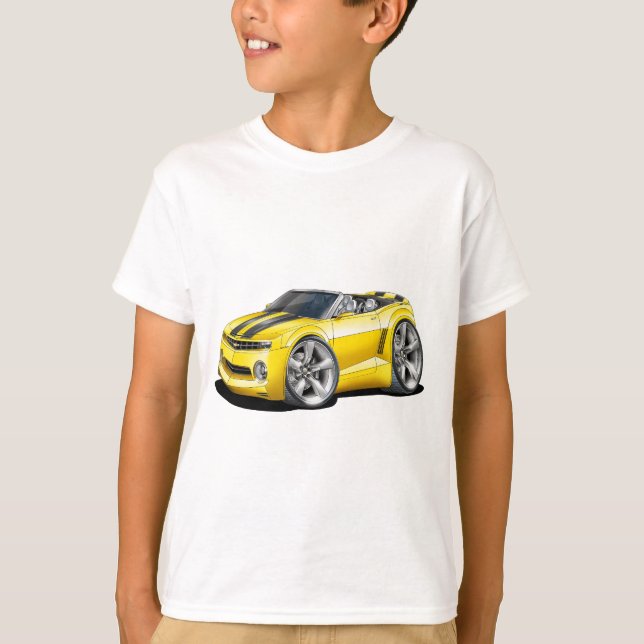 Camiseta Convertible Amarillo-Negro 2012 de Camaro (Anverso)