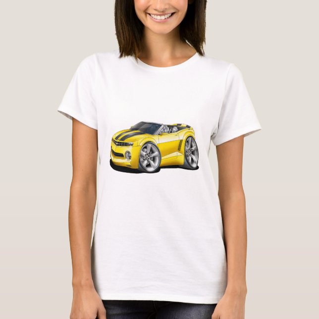 Camiseta Convertible Amarillo-Negro 2012 de Camaro (Anverso)