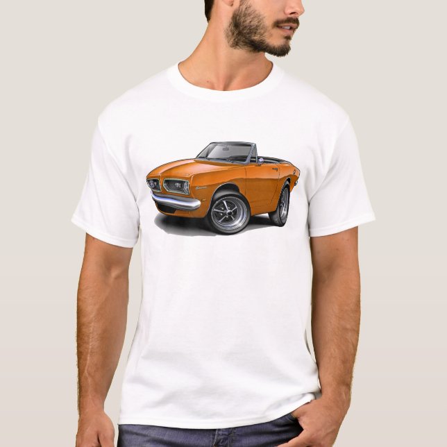Camiseta Convertible anaranjado 1967-69 del Barracuda (Anverso)