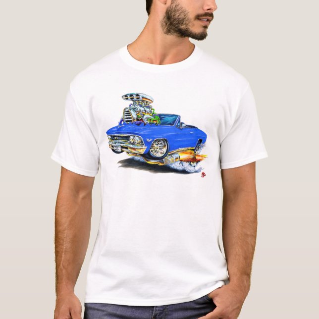 Camiseta Convertible azul 1966 de Chevelle (Anverso)