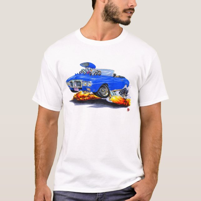 Camiseta Convertible azul 1969 de Firebird (Anverso)