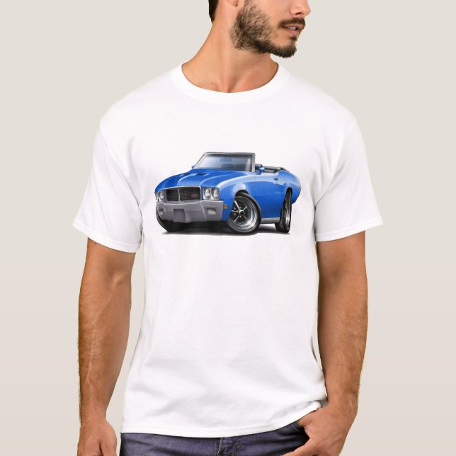 Camiseta Convertible azul 1970-72 de Buick GS (Anverso)