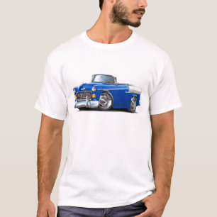Camiseta Convertible Azul-Blanco 1955 de Chevy Belair
