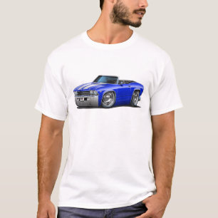 Camiseta Convertible Azul-Blanco 1969 de Chevelle