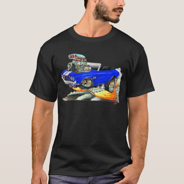 Camiseta Convertible Azul-Blanco 1970 de Chevelle (Anverso)