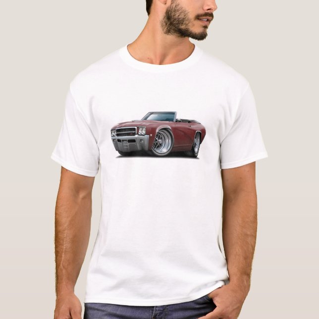 Camiseta Convertible marrón 1969 de Buick GS (Anverso)