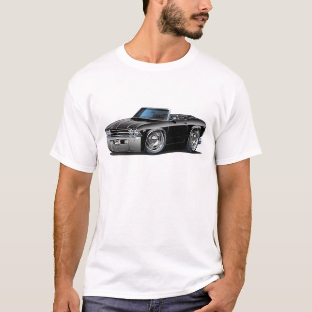 Camiseta Convertible negro 1969 de Chevelle (Anverso)