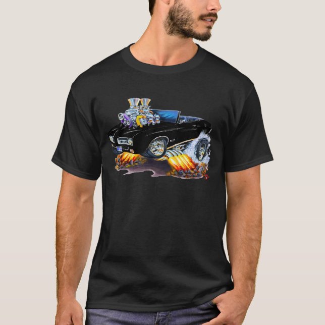 Camiseta Convertible negro de 1969 GTO (Anverso)