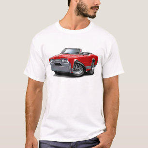 Camiseta Convertible rojo 1967 del machete de Olds