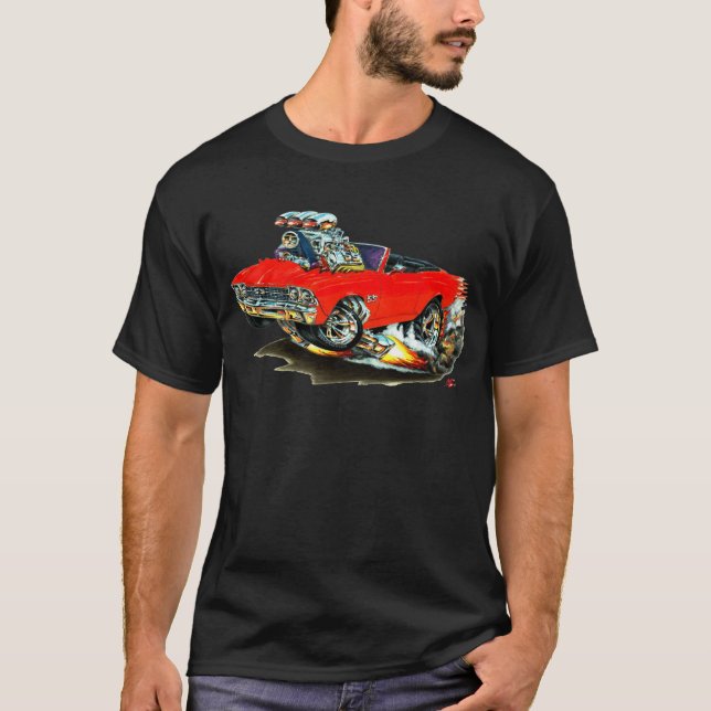 Camiseta Convertible rojo 1968-69 de Chevelle (Anverso)