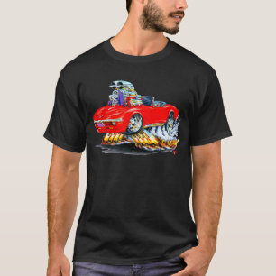 Camiseta Convertible rojo 1968-72 del Corvette