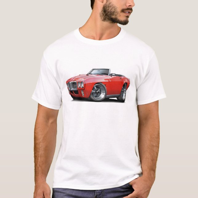 Camiseta Convertible rojo 1969 de Firebird (Anverso)