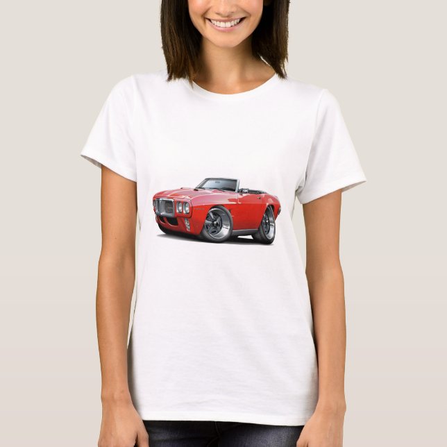 Camiseta Convertible rojo 1969 de Firebird (Anverso)