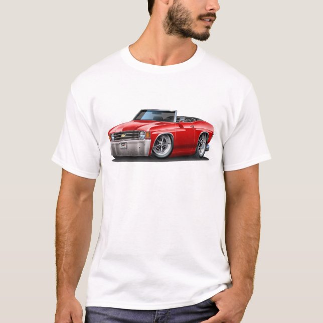Camiseta Convertible rojo 1971-72 de Chevelle (Anverso)