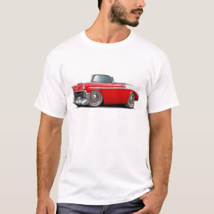 Camiseta Convertible Rojo-Blanco 1956 de Chevy Belair