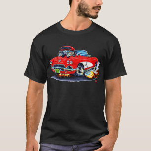 Camiseta Convertible Rojo-Blanco 1962 del Corvette
