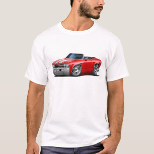 Camiseta Convertible Rojo-Blanco 1969 de Chevelle