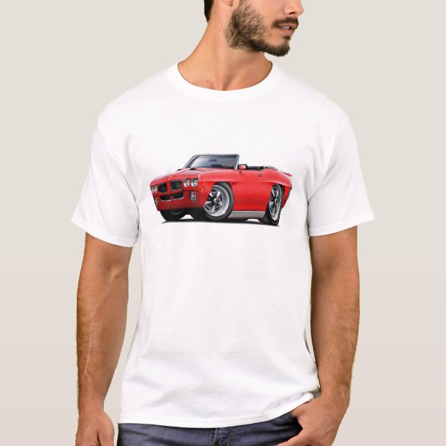 Camiseta Convertible rojo de 1970 GTO (Anverso)